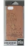 ピカチュウ(WoodGrain) ソフトジャケット for iPhone8/7/6s/6対応 「ポケットモンスター」 ポケモンセンター限定