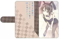 桜島麻衣(バニー) 手帳型スマートフォンケース(粘着パッド固定タイプ) キャラモード 「青春ブタ野郎はバニーガール先輩の夢を見ない」