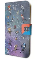 01. Studded Design (Space Background) Graph Art Design Notebook Type Smartphone Case (for iPhone6/6s/7/8) 「 Ultraman R/B (Lube) 」