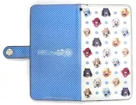 SD Heroine's (blue) pocketbook type smartphone case "Five minutes after meeting is mine! Time Stop and Inevitable Fate" Dentogai Festival 2019 SUMMER in Takadanobaba Goods