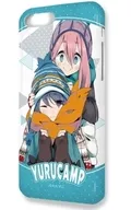 Design 01 (Kagamihara Nadeshiko & Shima Rin) iPhone7 Plus/8 Plus Case & Protective Sheet Ver. 2 "Laid-Back Camp △"