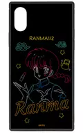 Ranma a rice-planting girl Ani-Neon Square Tempered Glass iPhone Case (applicable model / iPhone12 / 12 Pro) "Ranma 1/2"