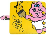 Obanchu rabbit (paint) pocketbook type smartphone case "Obanchu rabbit exhibition"