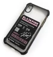 ジス スマホケース JISOO Signature Case(iPhone XS) インパクトケース クリア-ブラック 「BLACKPINK×CASETiFY」