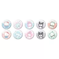 【ボックス】缶バッジ お文具といっしょ×サンリオキャラクターズ 01.コラボイラスト