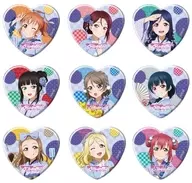 【ボックス】ラブライブ!サンシャイン!! ハート型缶バッジ 02.和風ドレスver.(描き下ろしイラスト)