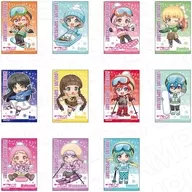 [Box] Love Live! Superstar! Square Can Badge Winter Play Deformed Ver