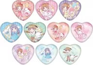 [Box] Cardcaptor Sakura × Sanrio Character Couple's Hologram Heart metal badge 01. Collaboration Illustration