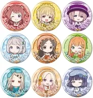 [Box] metal badge Gakuen idol Master 04. Crepe style dress ver. Mini Character illustration.