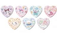 [BOX] Corazón con forma de corazón metal badge Sanrio Character Shitters 02. Gráfico gráfico Ilustraciones