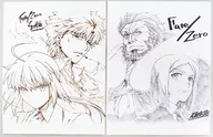 "Fate/0 Blu-ray Disc Box Standard Edition", um conjunto de cartões de retrato de personagens desenhados coletivamente, comprado em ufotable.