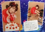 斉藤朱夏 メッセージカード 「FCイベント チキンとポテトどっちがいい?」 入場特典