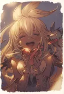 帶有佐伊信息的插圖卡片「GRANBLUE FANTASY-碧藍幻想-」2021年情人節白色情人節促銷