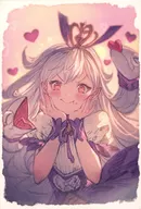 "GRANBLUE FANTASY - Grand Blue Fantasy -" es una tarjeta de ilustraciones con un mensaje de Medusa. Campaña del Día Blanco de San Valentín 2021