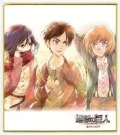 Ellen, Mikasa and Armin (upper body) mini colored paper "Attack on Titan x Celia"