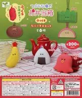 Gacha Mount "Lunch Box with Plump Eyes, Fluffy Rubber strap"