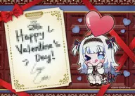 "Virtual YouTuber Hololive English Valentine's Day 2024" Yuru-GurA Valentine's Day 2024 Set ", a handwritten message card of Yuru-GurA Replica in Purchase benefits