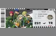 Jacket illustration replica travel ticket "CD Ensemble Stars! Album Series Eden / TRIP" Tower Record Purchase benefits