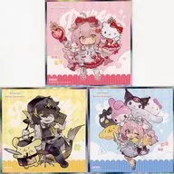 All 3 types set mini illustration board "Ark Knights x Sanrio Character Connectors" China-only related products Purchase benefits