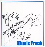 GOW, NIKK & MAO autograph paper (music freak)