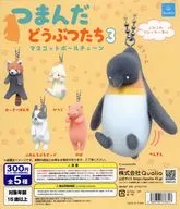 ガチャ台紙 「つまんだどうぶつたち3 マスコットボールチェーン」