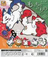 ガチャ台紙 「だいきょ屋コレクション もっちりけものラバーキーチェーン改」