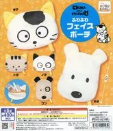 ガチャ台紙 「タマ＆フレンズ ふわふわフェイスポーチ」