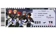 Knights レプリカ・トラベルチケット 「CD あんさんぶるスターズ!! アルバムシリーズ TRIP Knights」 タワーレコード購入特典