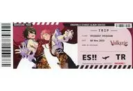 Valkyrie replica travel ticket "CD Ensemble Stars! Album Series TRIP Valkyrie" Tower Record Purchase benefits