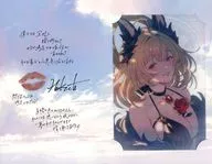 "GRANBLUE FANTA-Gran Blue Fantasy" message card with HECATE bromide 2025 Valentine's White Day Campaign