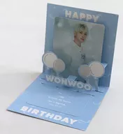 [Single Item] The item included with "HAPPY WONWOO DAY BIRTHDAY BOX VER. 2" which is a Valentine's Day pop-up card