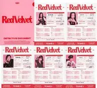 [単品] Red Velvet Detective Document Profile(ディテクティブドキュメントプロフィール)5枚セット 「Red Velvet 2023 SEASON’S GREETINGS」 同梱品