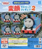 ガチャ台紙 「きかんしゃトーマス 変顔 マスコットフィギュア2」