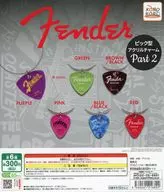 ガチャ台紙 「Fender ピック型アクリルチャーム Part.2」