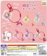 ガチャ台紙 「サンリオキャラクターズ 韓国風ワイヤーキーホルダー」