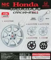 ガチャ台紙 「Honda ホイールキーホルダー第一弾 CIVICシリーズVol.1」