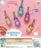 ガチャ台紙 「ケアベア クリアマスコットチャーム」