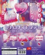 ガチャ台紙 「昭和ロマンシリーズ レトロナイトシティ アクリルチャームコレクション」