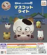 ガチャ台紙 「タマ＆フレンズ マスコットライト」