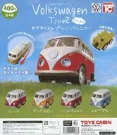 ガチャ台紙 「フォルクスワーゲン type2 ダイキャストプルバックミニカー NEWカラー」