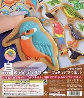 ガチャ台紙 「アートユニブテクニカラー 鳥のアイシングクッキー フィギュアマグネット」