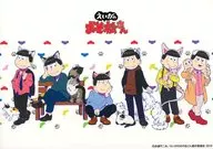 六つ子 A4アートプリント 「えいがのおそ松さん」 ねこ展グッズ