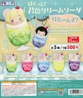ガチャ台紙 「ぱくっと!君色クリームソーダ りたーんず!」