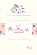 ペコちゃん＆ハローキティ ミニレターセット ドットA 「PEKO×サンリオキャラクターズ」