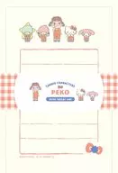 集合 ミニレターセット チェックA 「PEKO×サンリオキャラクターズ」