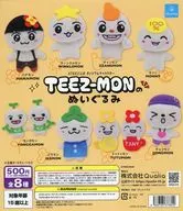 ガチャ台紙 「TEEZ-MONのぬいぐるみ」