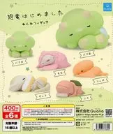 ガチャ台紙 「恐竜はじめました ねんねフィギュア」