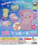 ガチャ台紙 「からふるウーパーくりあーずソフビ キュート」