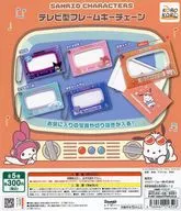 ガチャ台紙 「サンリオキャラクターズ テレビ型フレームキーチェーン」