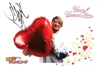 SHO(新日本プロレス) 直筆サイン入り撮りおろしポートレート(横型/ハート赤) 「闘魂ショッピング」 対象商品購入特典